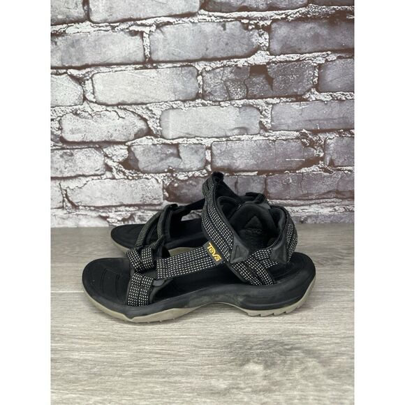 Teva Sandals Sporty Terra FI Lite 1001474 Adjustable Black Women Sz 5M US/36EU - Picture 1 of 16